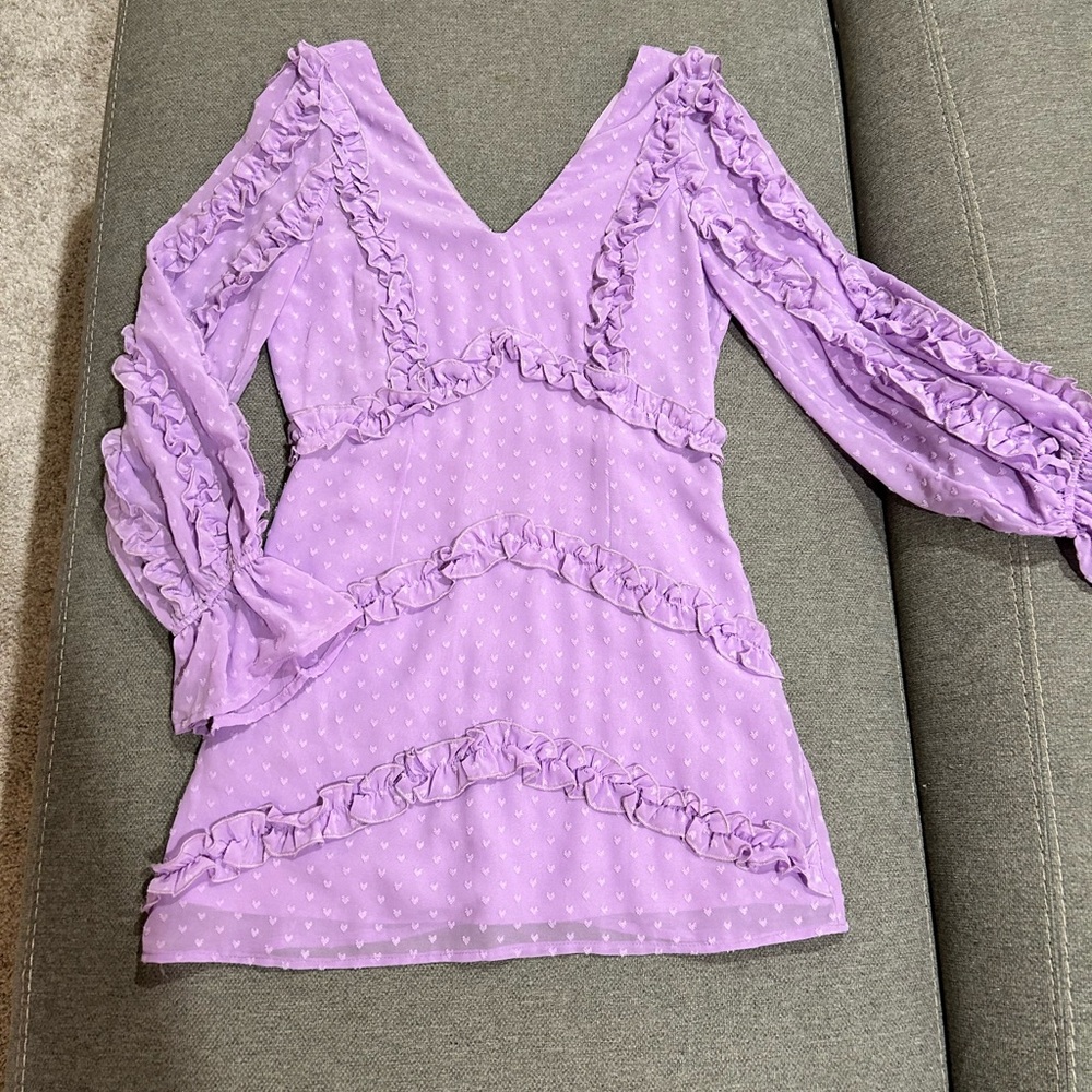 Long sleeve baby doll dress